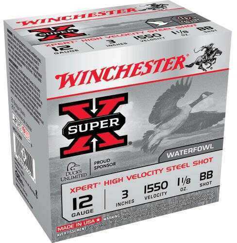 12 Gauge 3" Steel BB  1-1/8 oz 25 Rounds Winchester Shotgun Ammunition