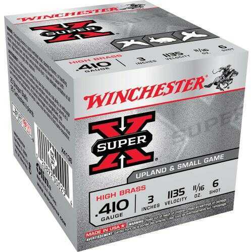 410 Gauge 3" Lead #6  11/16 oz 25 Rounds Winchester Shotgun Ammunition