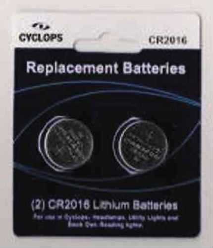 Walkers Game Ear Cyclops Lithium Batteries Cr2016 2Pk