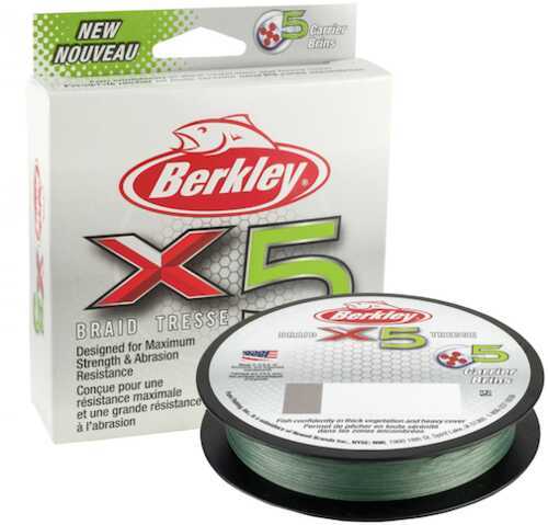 Berkley X5 BRAID 330YD LO VIS GRN 8#