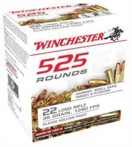 22 Long Rifle 36 Grain Hollow Point 525 Rounds Winchester Ammunition