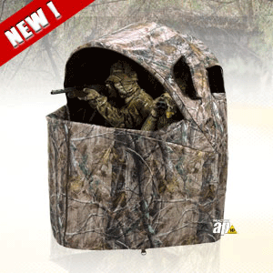Ameristep Two Person Chair Blind 885 In Realtree AP HD Camo