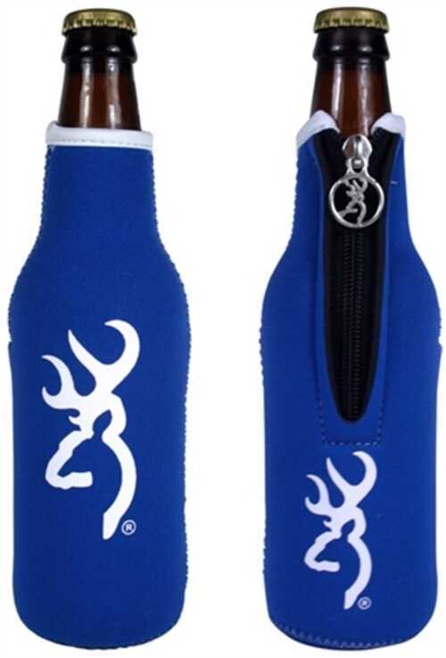 AES Browning Bottle Koozie Royal/White