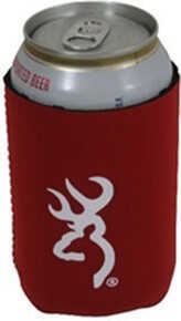 AES Browning Can Koozie Maroon/White