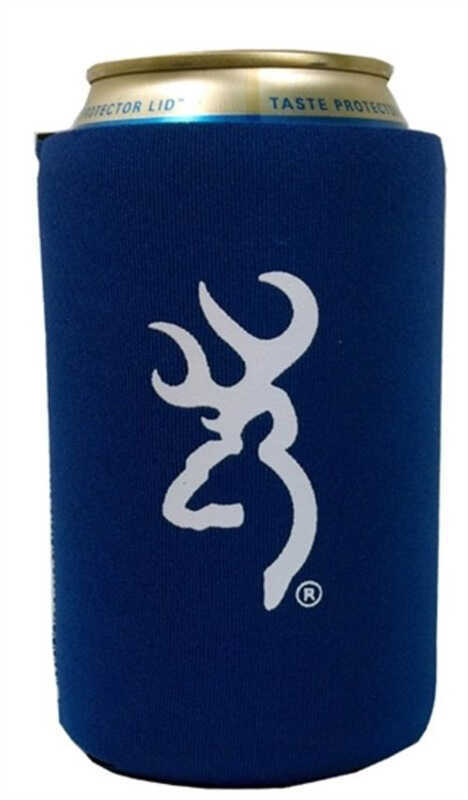 AES Browning Can Koozie Royal/White