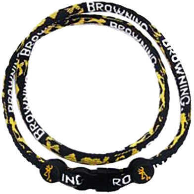 AES Absolute Eyewear Solution Browning Titanium Power Necklace Black/Gold