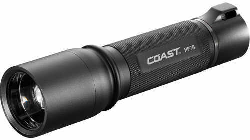 Coast HP7R Flashlight LED with Rechargeable Lithium Ion Batteries Aluminum Black