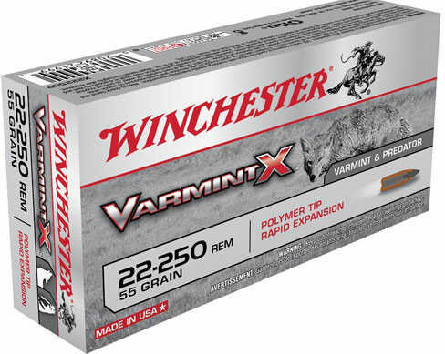 22-250 Rem 55 Grain Ballistic Tip 20 Rounds Winchester Ammunition Remington