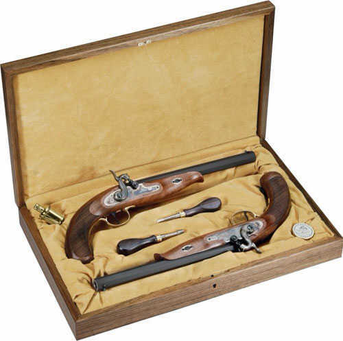 Pedersoli Continental Duelling .45-cal. Flintlock Two Pistol Sets