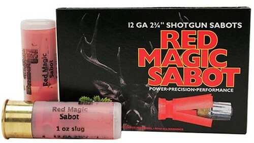 Brenneke Red Magic Sabot Slugs 12 Ga. 2 3/4 In. 1 Oz. 5 Rd. Model: Sl-122rms