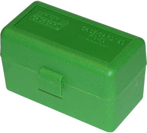 MTM Ammo Box 50 Round Flip-Top 223 204 Ruger® 6X47 Green Rs-50-10