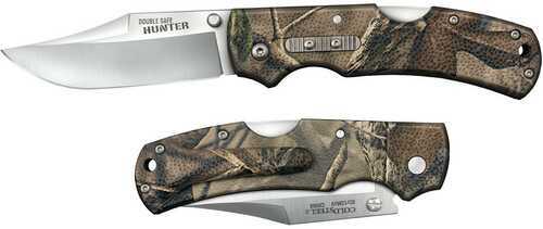 Cold Steel Hunter Double Safe 3.50" Folding Clip Point Plain 8Cr13MoV Stainless Blade GFN Camo Handle