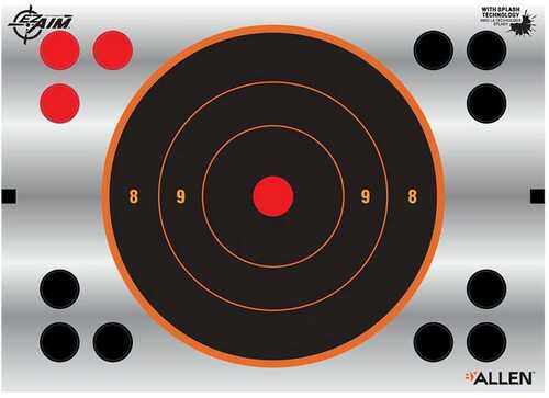 Allen EzAim Reflective Splash Bullseye Adhesive Targets 6 in. 8 pk.