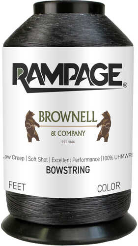 Brownell Rampage Bowstring Material Black 1/4 Lb. Model: Fa-tdbl-ram-14