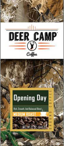 Deer Camp Opening Day Decaf Coffee Realtree Edge 12 oz. Ground Medium