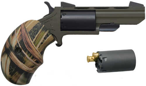 NAA Green Huntsman Revolver 22 LR/Mag. 2 in. OD Green Black Grip 5 rd. Model: NAA-TGH-CB
