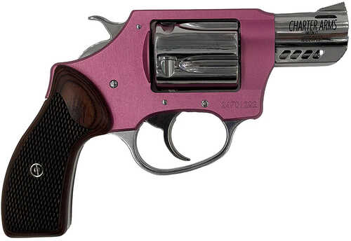 Charter Arms Coyote Revolver 380 ACP 2 in Ported Pink / Polished Steel 5 rd. Model: 53805