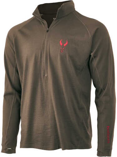 Badlands Pecora Midweight Merino 1/4 Zip MUD Medium Model: 21-42407