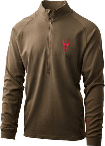Badlands Pecora Heavyweight Merino 1/4 Zip MUD Medium Model: 21-43098