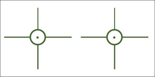 Gunstar Tactical 3D 3 Reticle Green