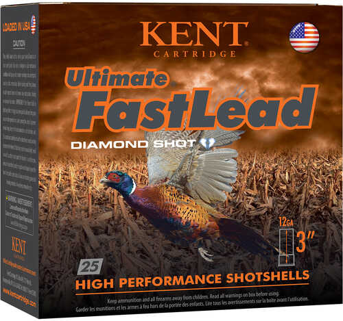 Kent Ultimate Fast Lead Upland Load 12 ga. 3 in. 1 3/4 oz. 4 Shot 25 rd. Model: K123UFL50-4
