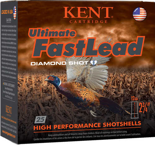Kent Ultimate Fast Lead Upland Load 12 ga. 2.75 in. 1 3/8 oz. 4 Shot 25 rd. Model: K122UFL40-4