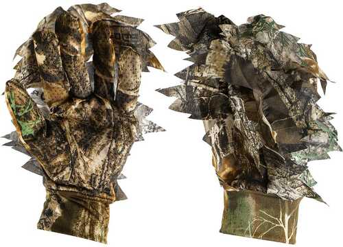 Titan 3D Leafy Gloves Real Tree Edge