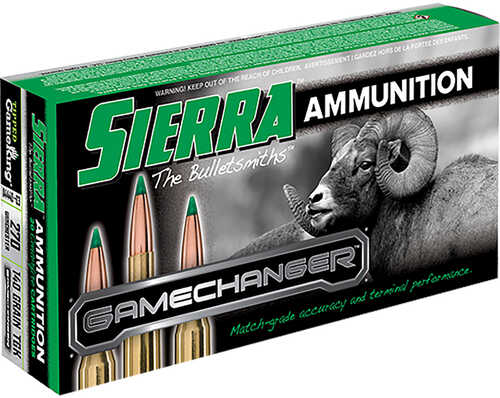 Sierra GameChanger Rifle Ammo 270 Win. 140 gr. TGK Model: A4440--03