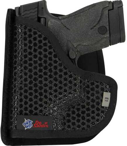 Desantis Gunhide M44BJE1Z0 Super Fly Pocket Fits Glock 26/27/33 Rubberized Fabric Black