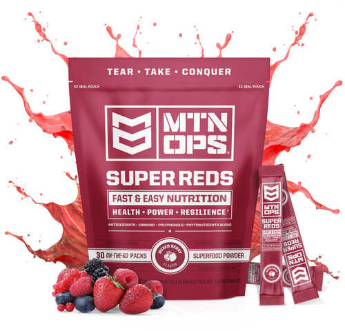 MTN Ops Super Reds Trail Packs Mixed Berry 30pk Model: 2132460330