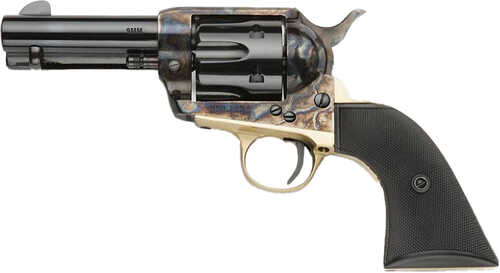 Pietta Gunfighter Revolver 9mm 3.5 in. Checkered Black Polimer Grip 6 rd. Model: HF9CHBR312NMBP