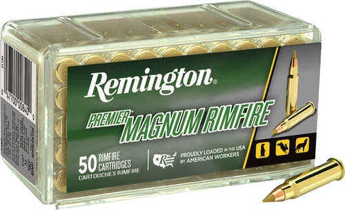 Remington Premier Magnum Rimfire Ammo 22 Win. Mag. 40 gr. PSP 50 rd. Model: 21172