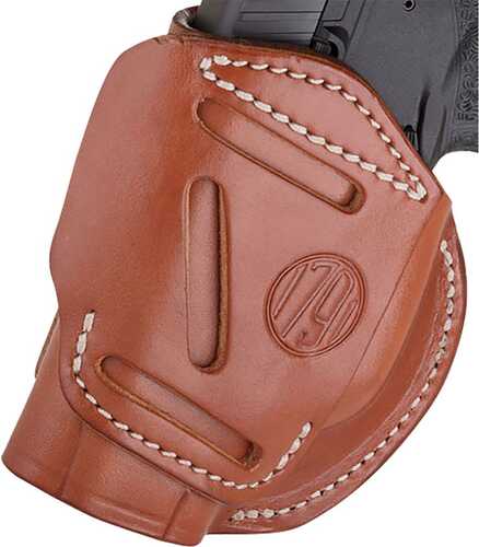 1791 Gunleather 4 Way IWB & OWB Holster Size 1 Classic Brown Right Hand