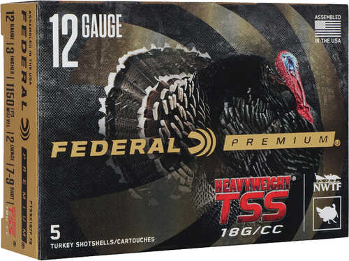 Federal Premium Heavyweight TSS Load 12 ga. 3 in. 2 oz. #7-9 Shot Size 5 Rounds