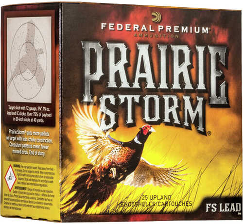 Federal Premium Prairie Storm Shotgun Ammo 20 ga. 2 .75 in. 1 oz. 6 Shot FS Lead 25 rd. Model: PFX258FS 6