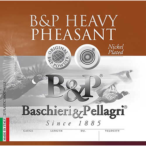 B&P Heavy Pheasant Shotgun Loads 12 ga. 3 in. 1 5/8 oz. 1400 FPS 4 Shot 25 rd. Model: 123B58H4