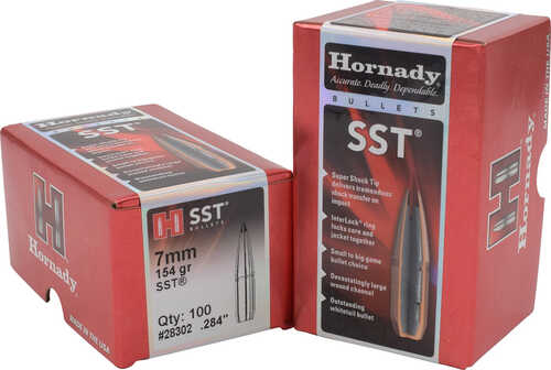 Hornady SST Bullets 7mm .284 154 gr. SST 100 box Model: 28302