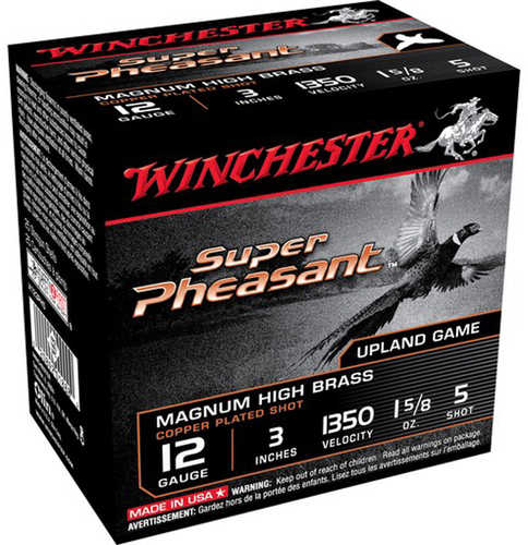 Winchester Super Pheasant Shotgun Load 12 ga. 3 in. 1 5/8 oz. Magnum HB 5 Shot 25 rd. Model: X123PH5