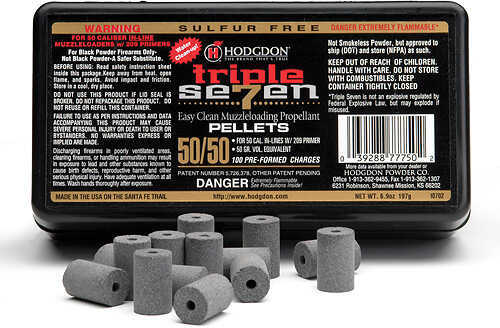 Hodgdon Triple 7 Pellets 50 Caliber 50 Grains 100-Pack