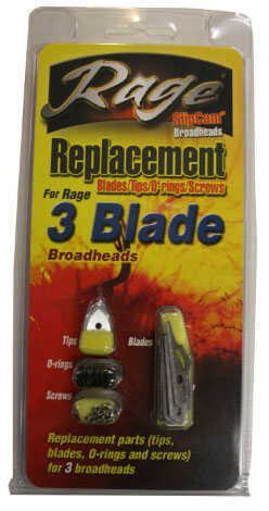 Rage 3 Blade Rep Bld 3-6/Pk.