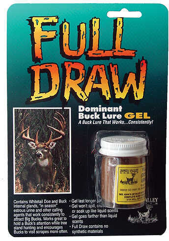 James Valley Gel Scents Full Draw Rut Lure 1 oz. Model: FULLDRGBL