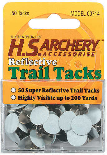Hs Reflective Trail Tacks WHT 50Pk