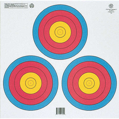 Maple Leaf NAA Official 3-Spot Color Target Triangle