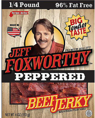 Jeff Foxworthy Beef Jerky Peppered 4Oz.