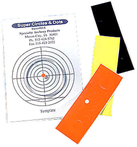 Specialty Archery Circles/Dots Black/Orange/Yellow Model: 614C