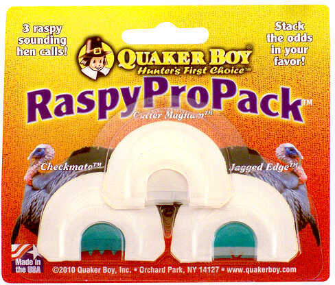 QBOY Raspy Pro Pack Mouth Calls 3Pk