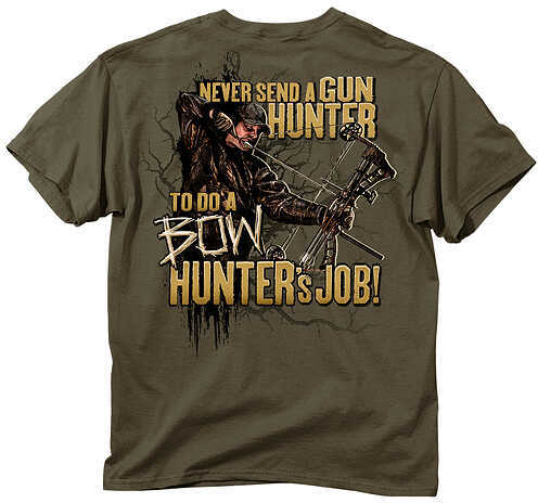 Buck Wear Bow Hunters Job T-Shirt Xl S/S Olive