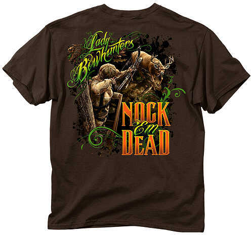 Buck Wear Nock Em Dead T-Shirt Md S/S Chocolate