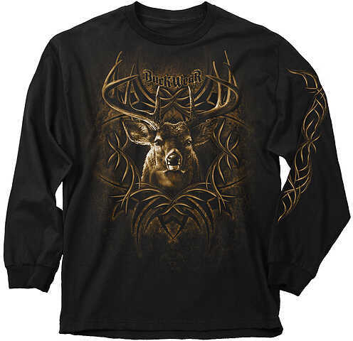 Buck Wear BW Tribal Rack L/S T-Shirt 2X L/S Black