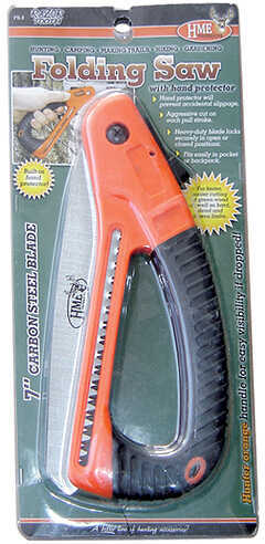 HME HMEFS2 Folding Saw with Hand Protector 7" Carbon Steel Polymer Black                                                